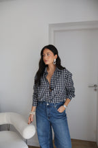 CHEMISE À CARREAUX BILLIE BLEUE