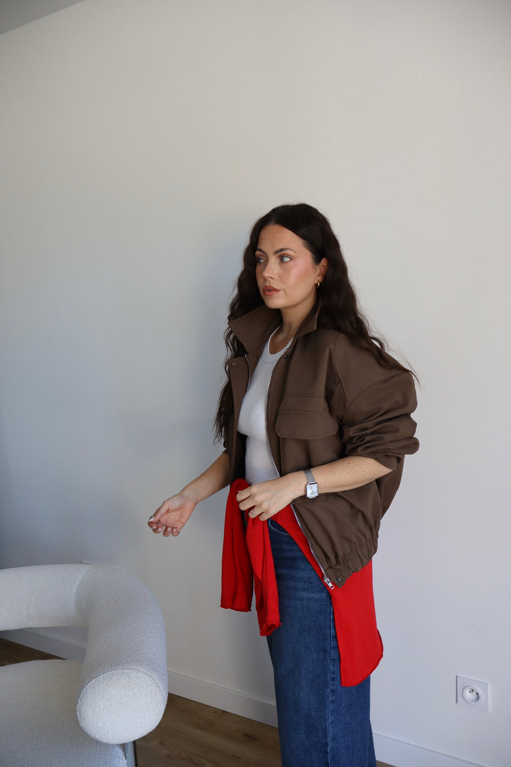 VESTE ADELE MARRON