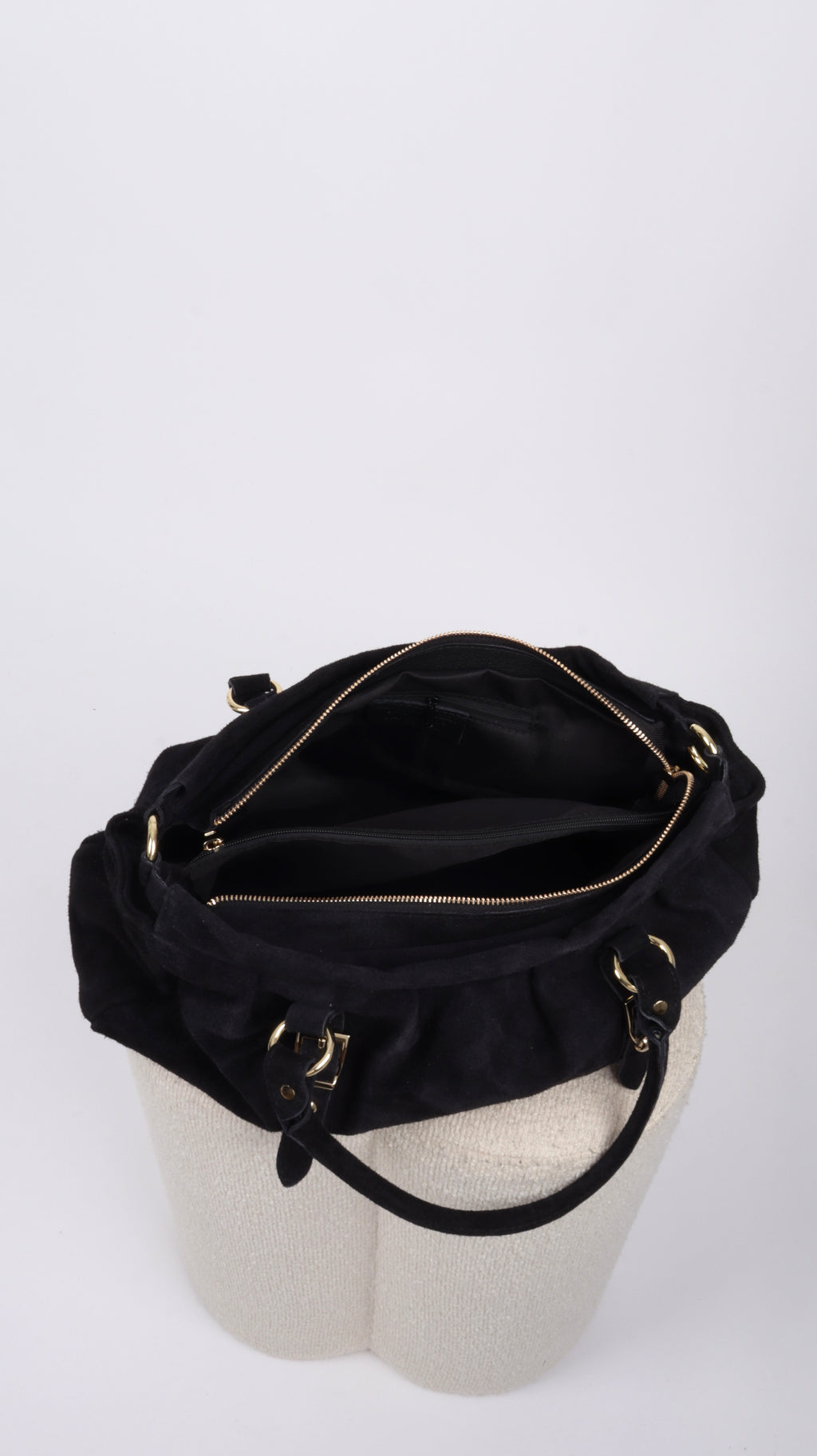 SAC SUEDE LOUNA NOIR
