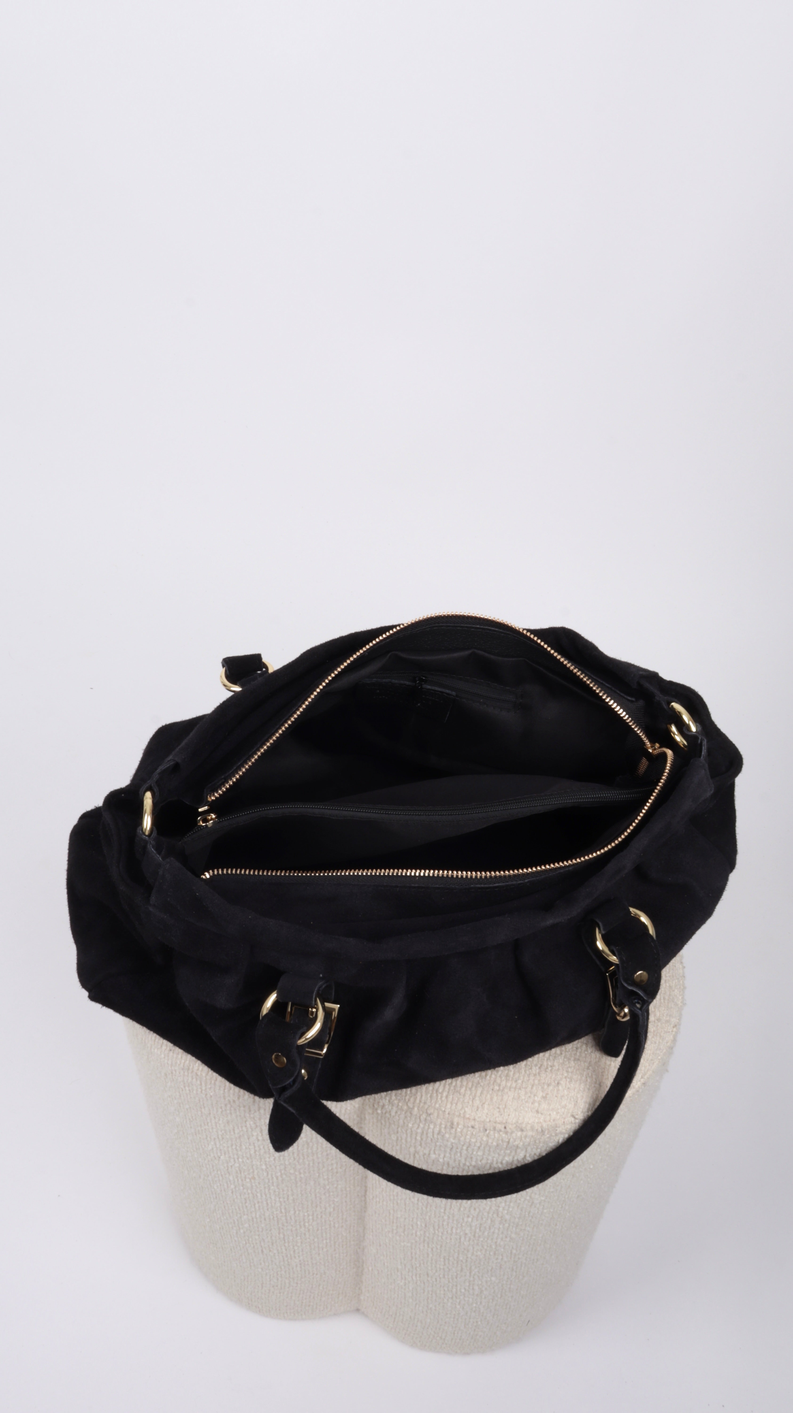 SAC SUEDE LOUNA NOIR
