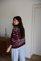 GILET BANDANA BORDEAUX