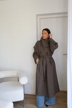 TRENCH LONG KAKI BASILE