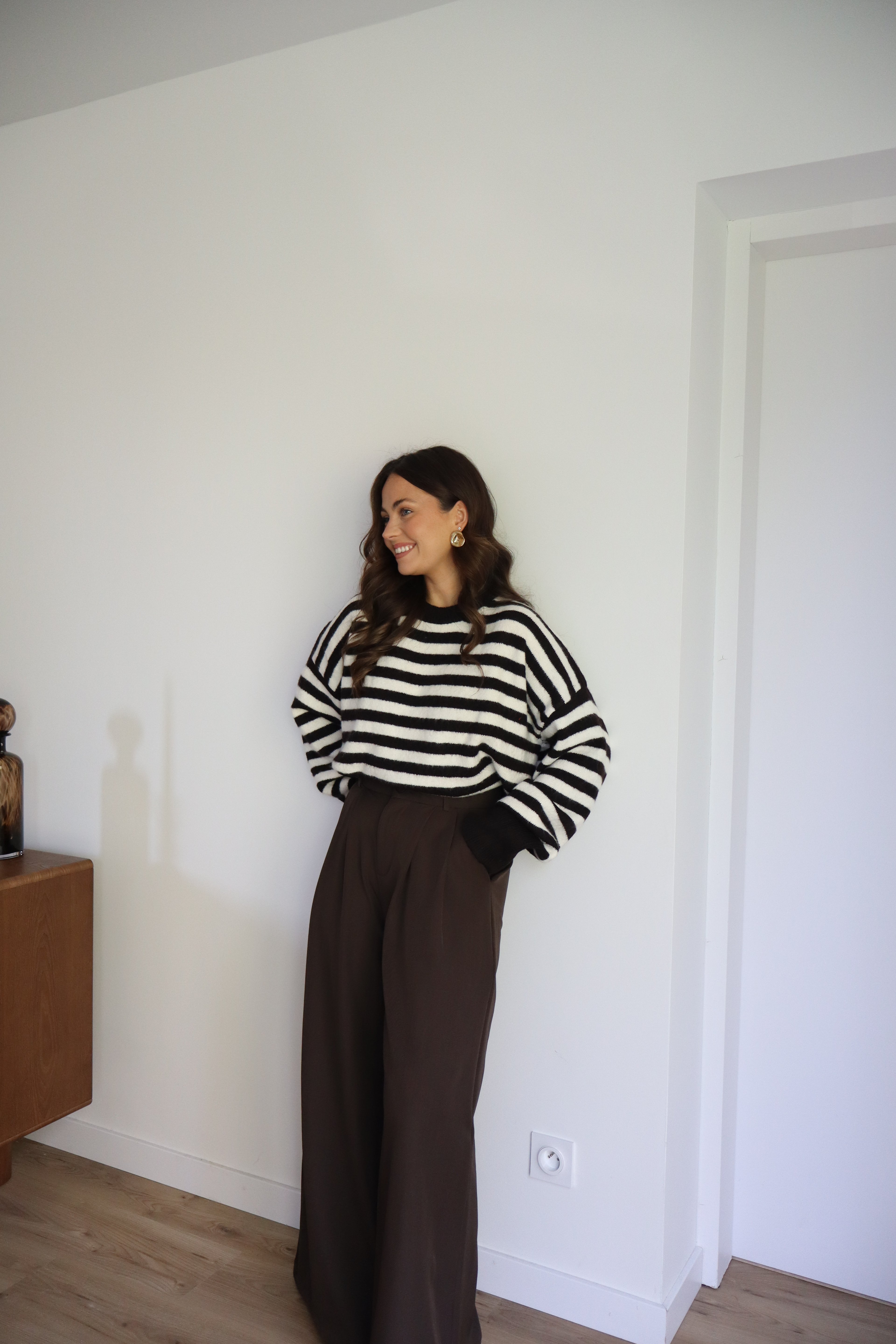 PANTALON MARRON MARJORIE