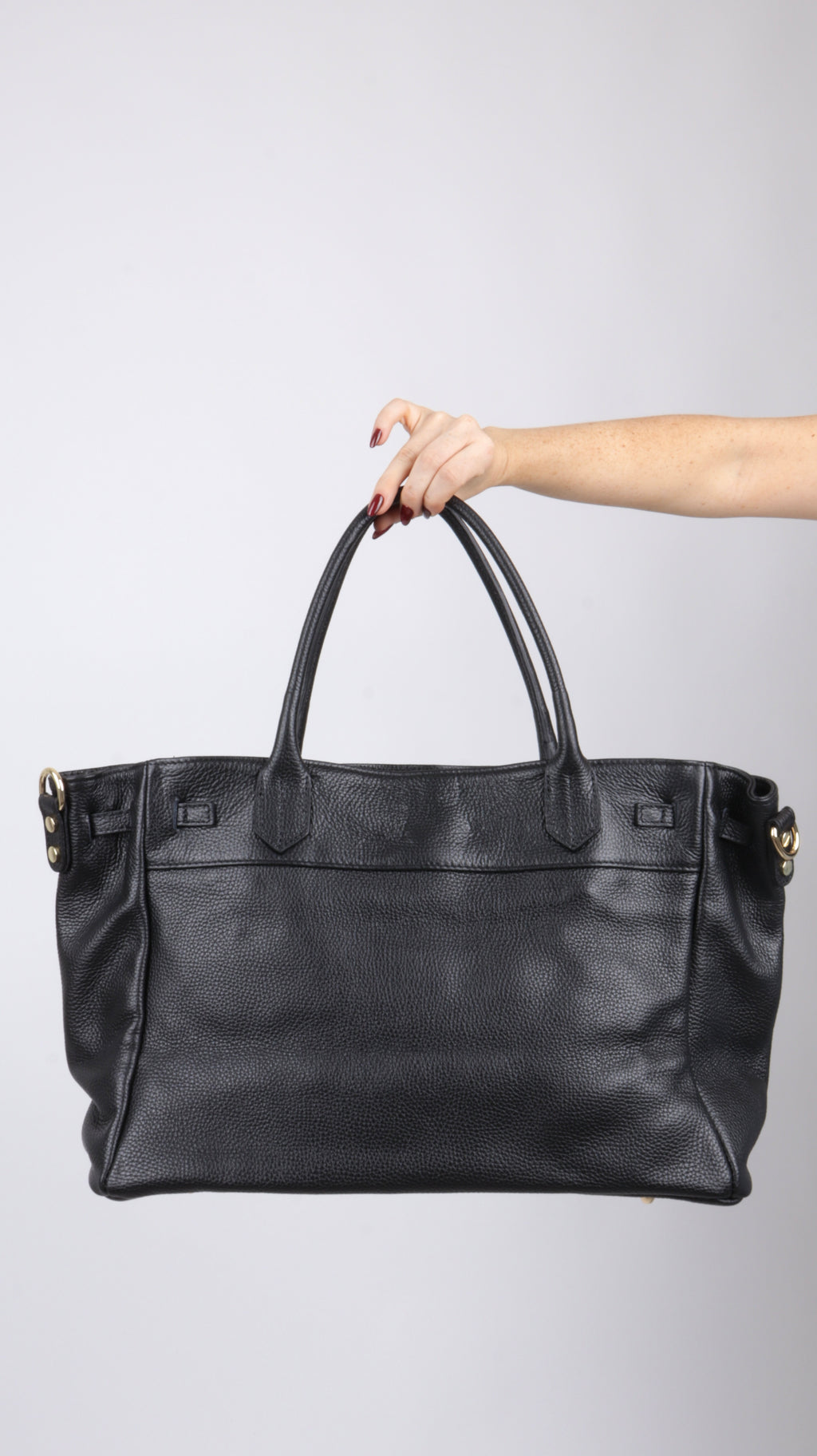 SAC CUIR ELSA NOIR