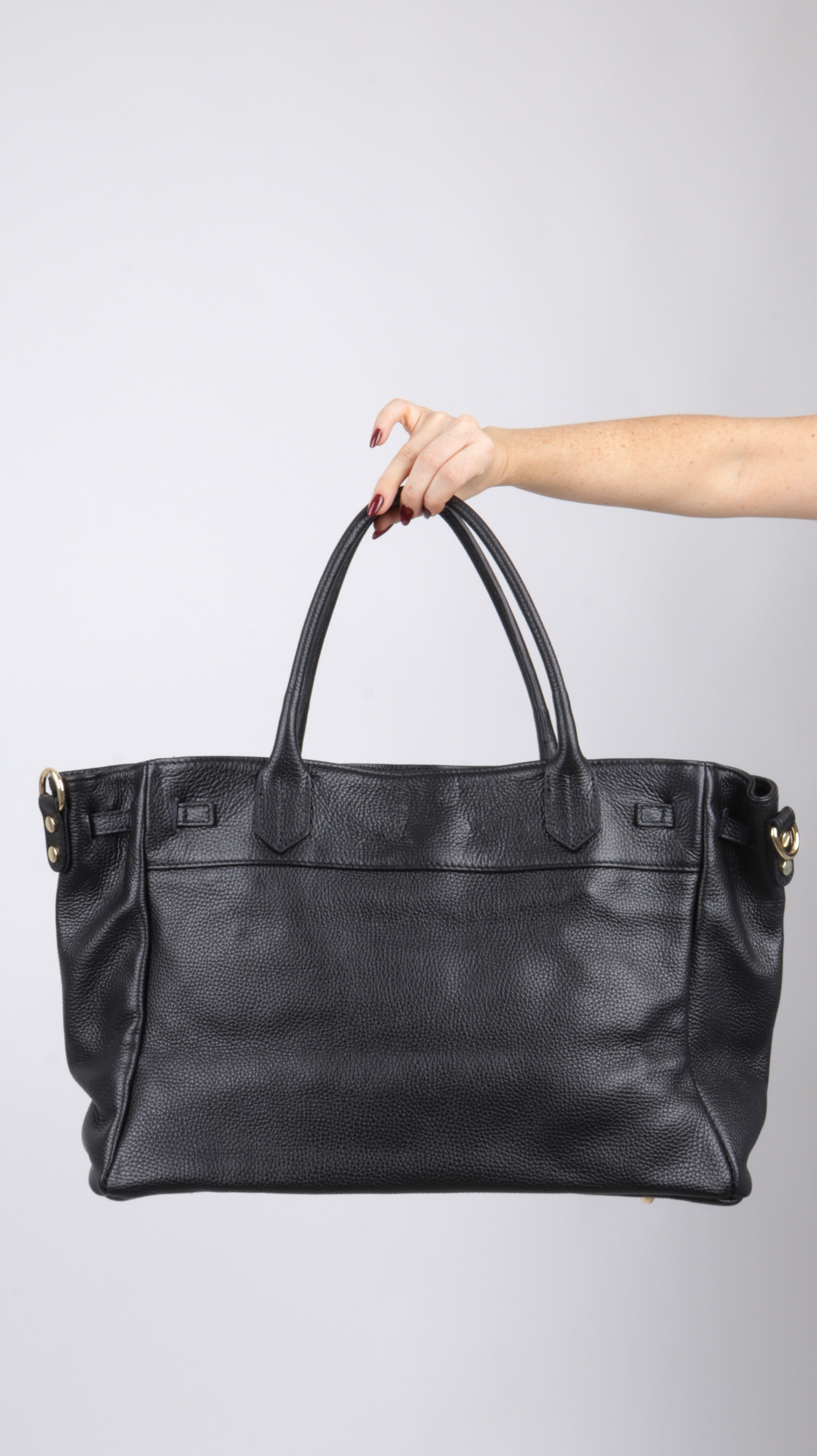 SAC CUIR ELSA NOIR