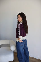 GILET ZIPPÉ ALBA PRUNE