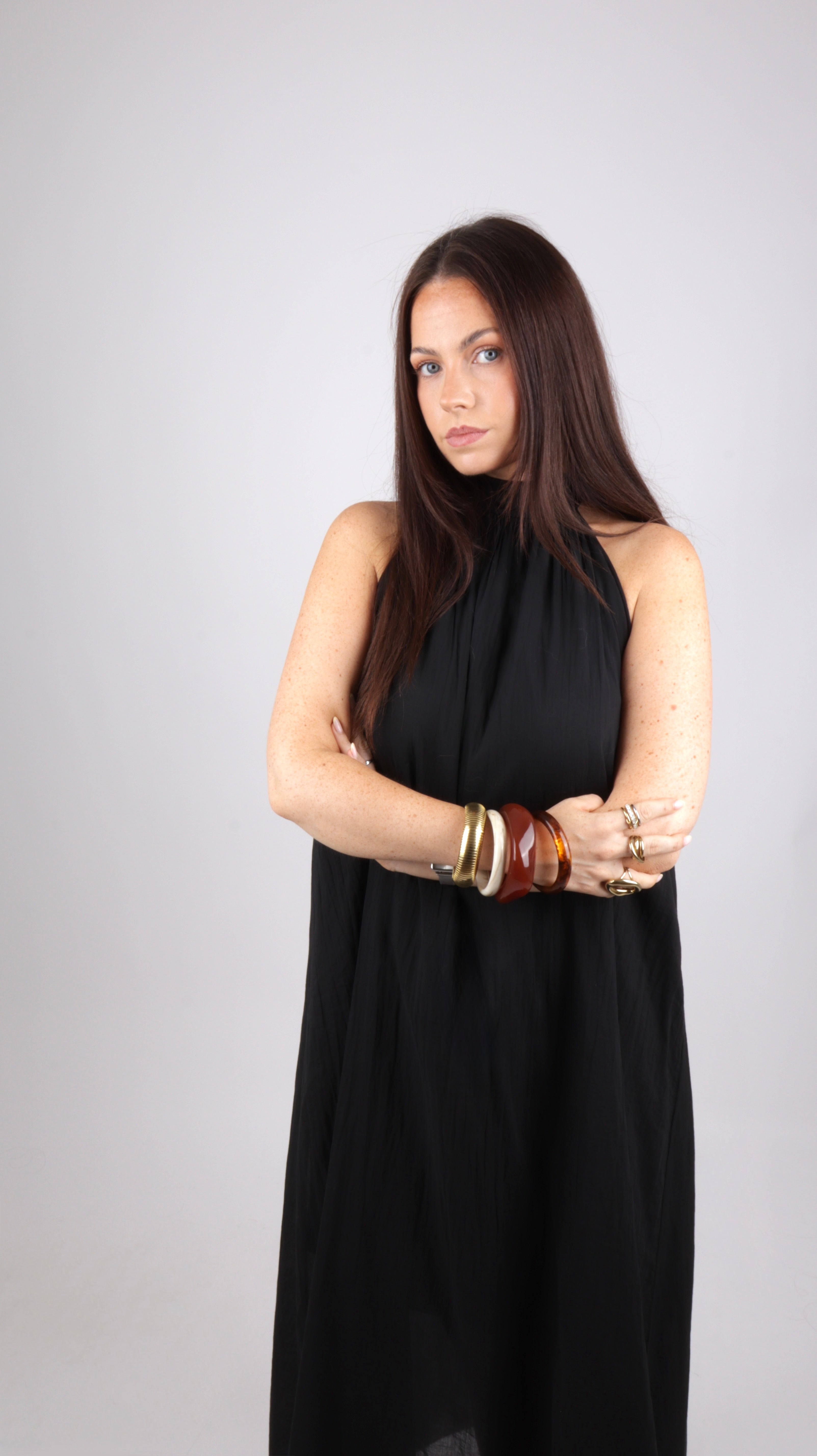 PRÉCOMMANDE - ROBE COL MONTANT LOUISE NOIRE