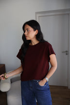 T-SHIRT FELIX BORDEAUX
