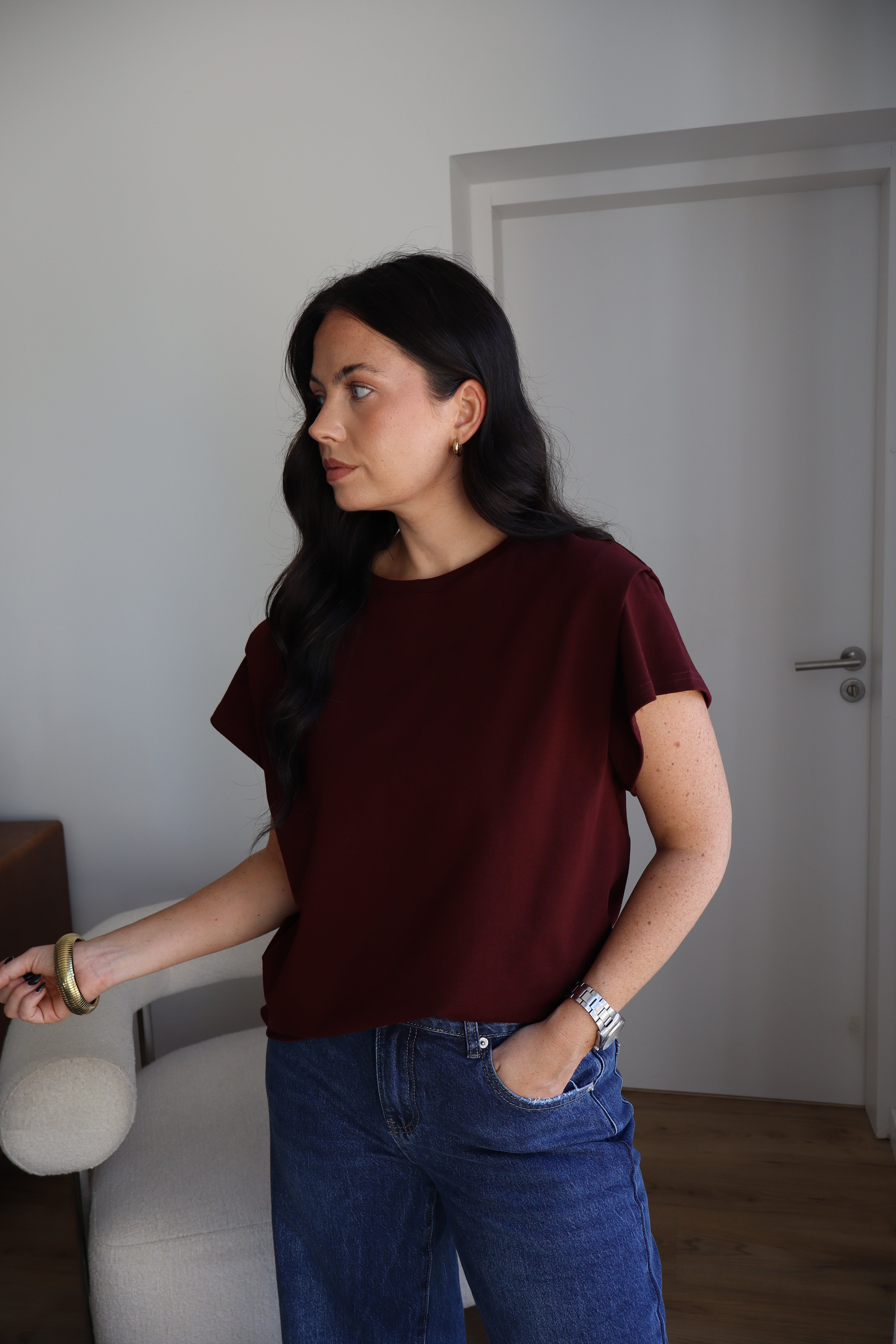 T-SHIRT FELIX BORDEAUX