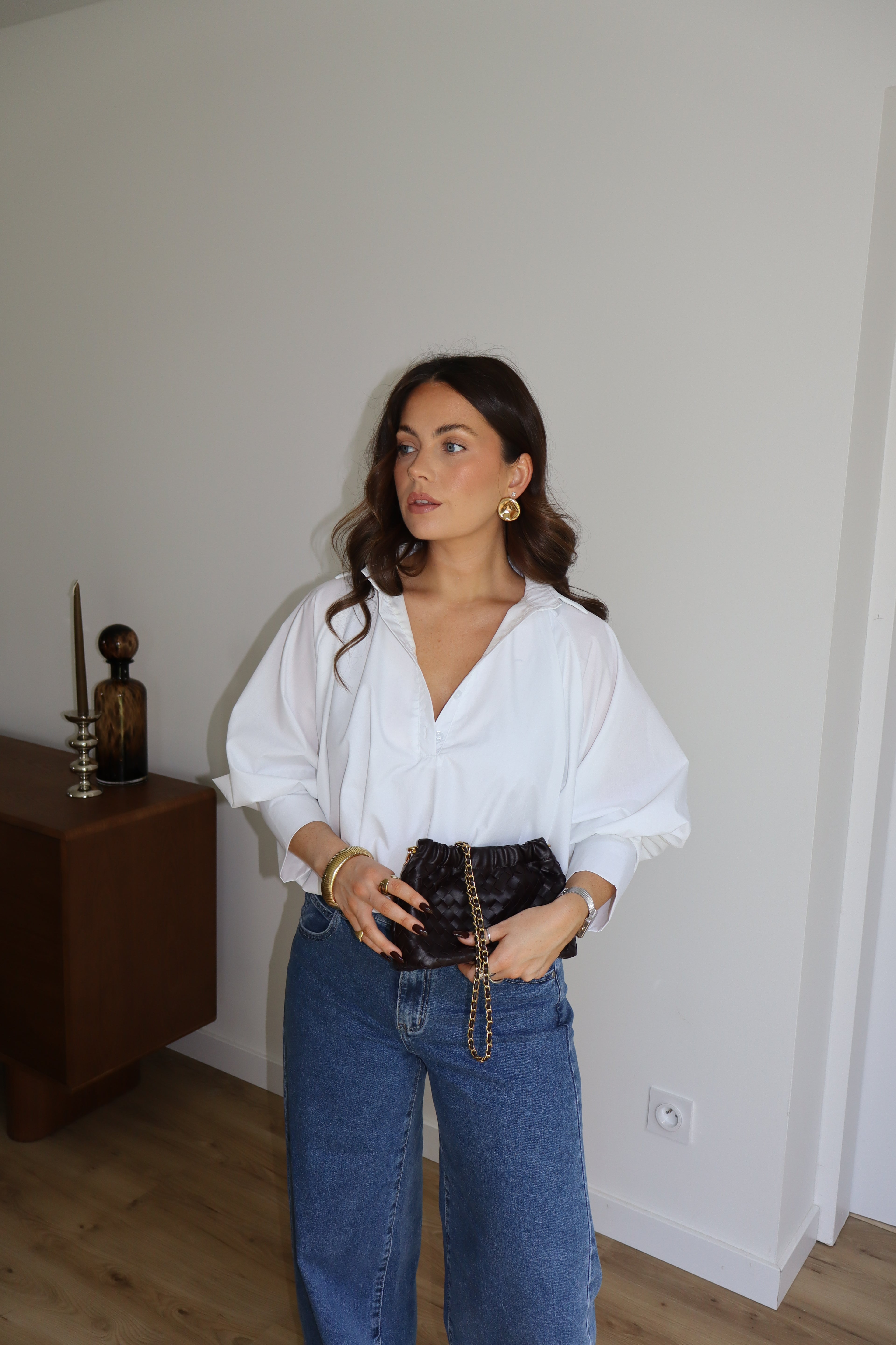 BLOUSE BOULE SARAH BLANCHE