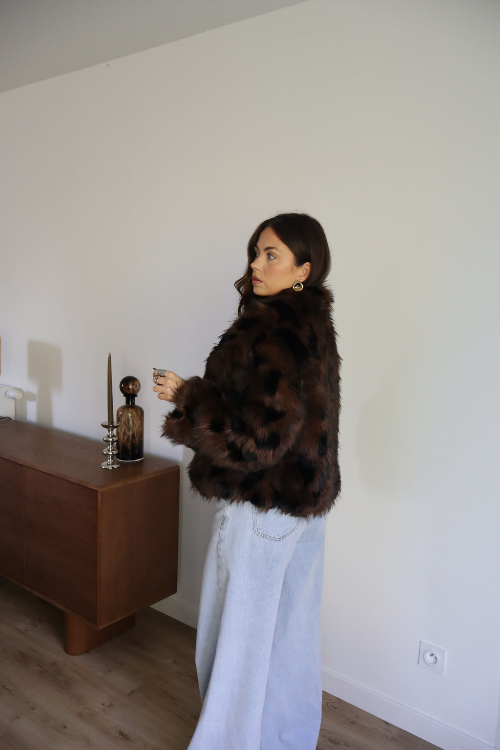 FOURRURE MILA MARRON