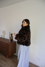 FOURRURE MILA MARRON