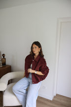 VESTE CHARLOTTE BORDEAUX
