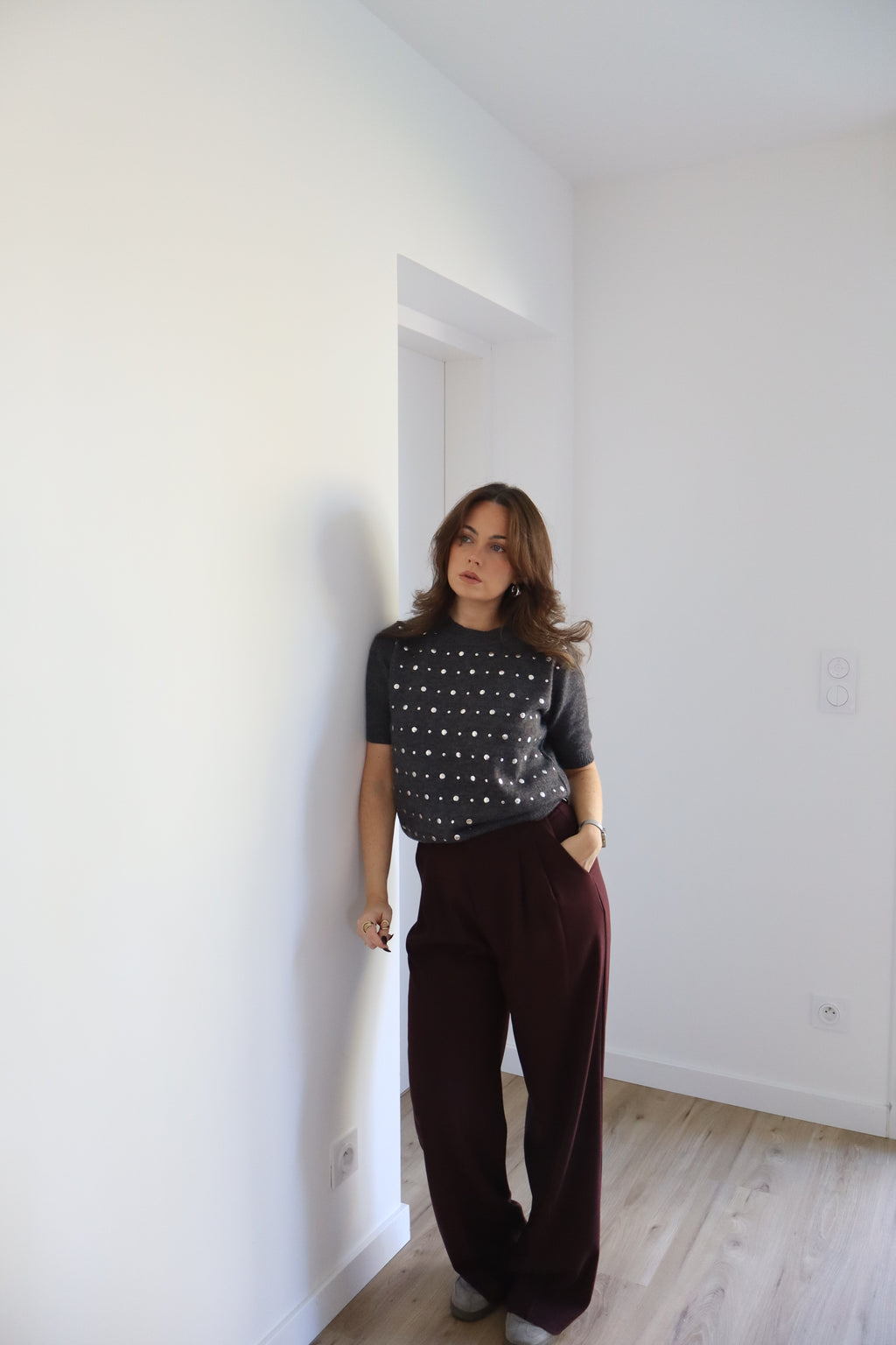 PANTALON BORDEAUX ROXANE