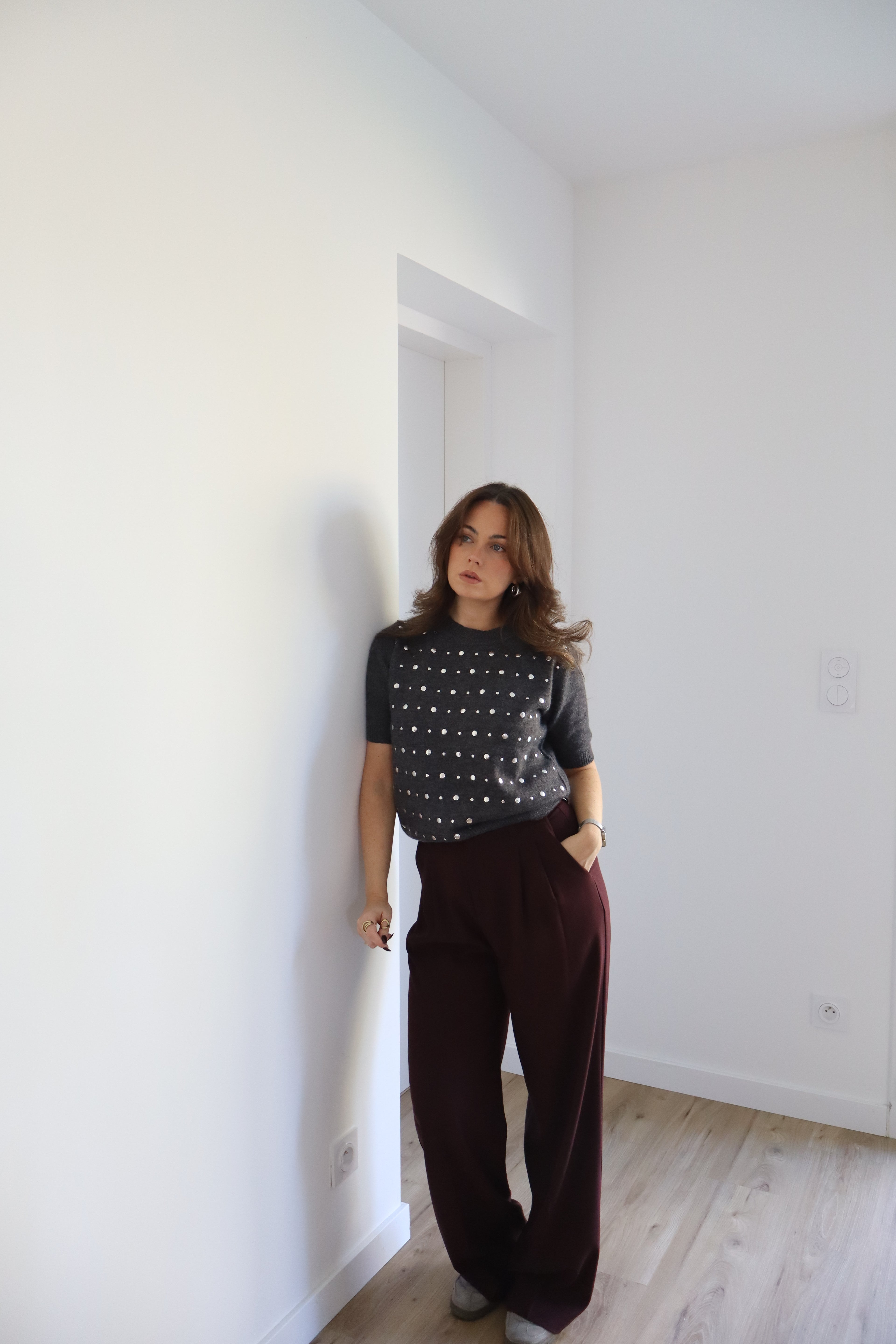 PANTALON BORDEAUX ROXANE