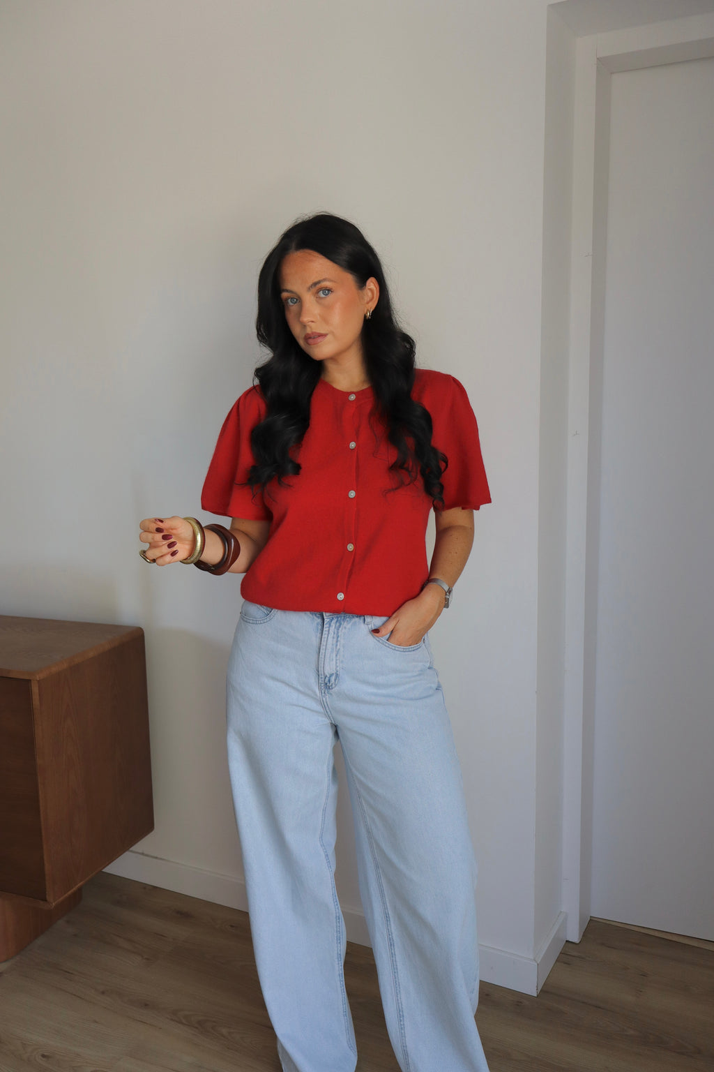 GILET MC CHIARA ROUGE