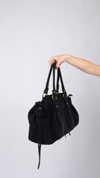 SAC SUEDE ZOÉ NOIR