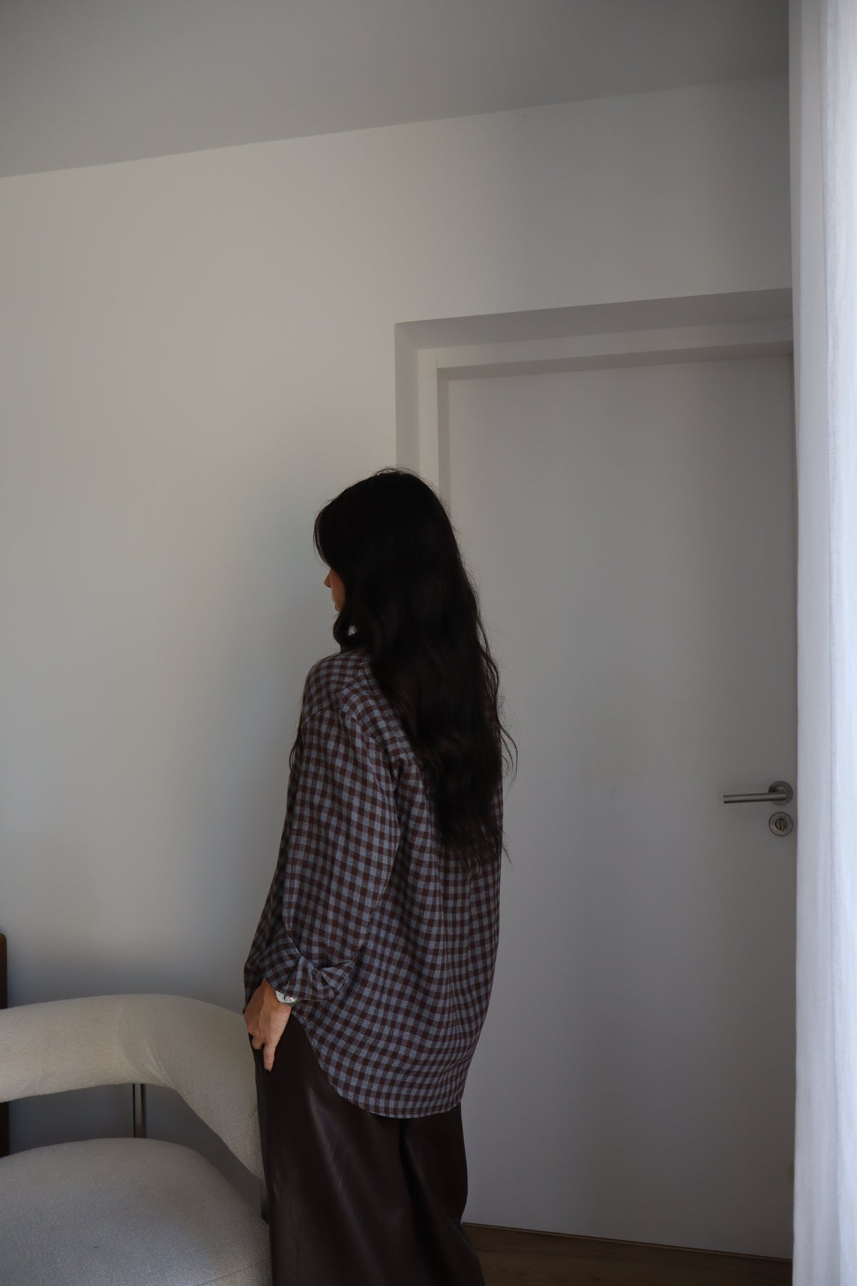CHEMISE CARREAUX NOLA CHOCO