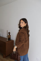 BLAZER SUÉDINE CAFÉ LÉO