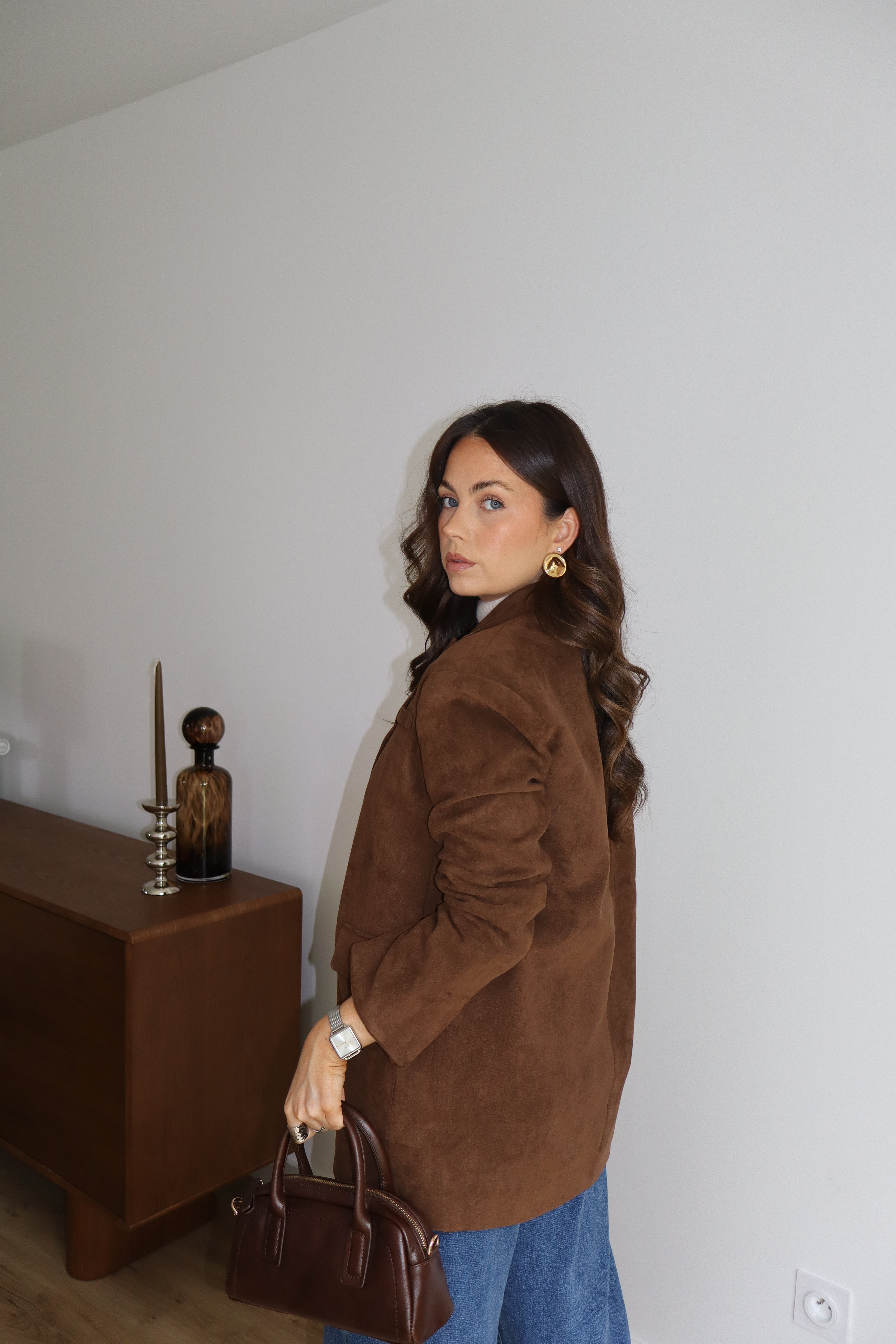 BLAZER SUÉDINE CAFÉ LÉO