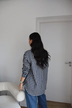 CHEMISE À CARREAUX BILLIE BLEUE