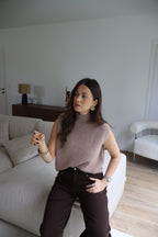 PULL TAUPE NINON