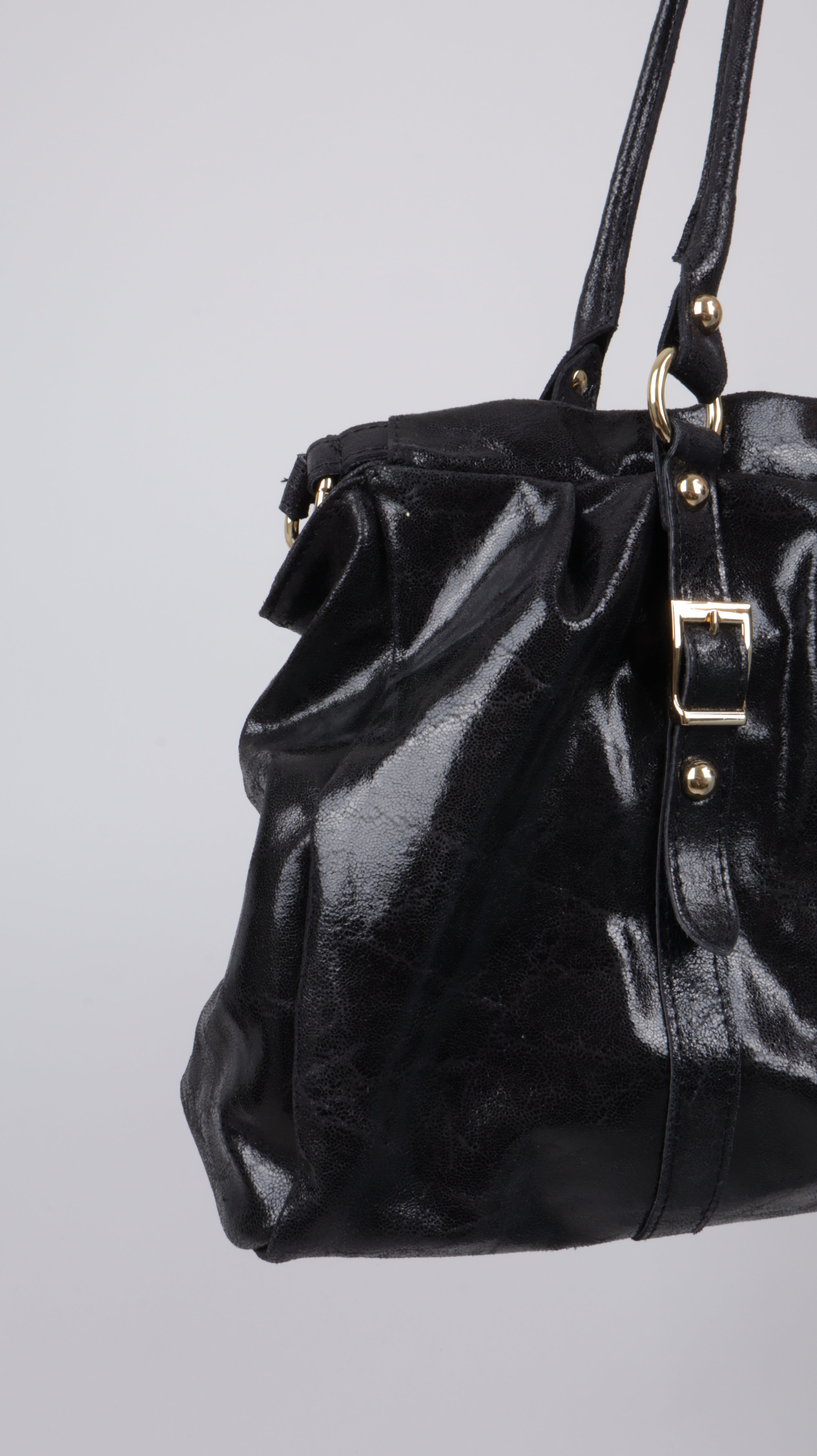 SAC CUIR LOUNA NOIR