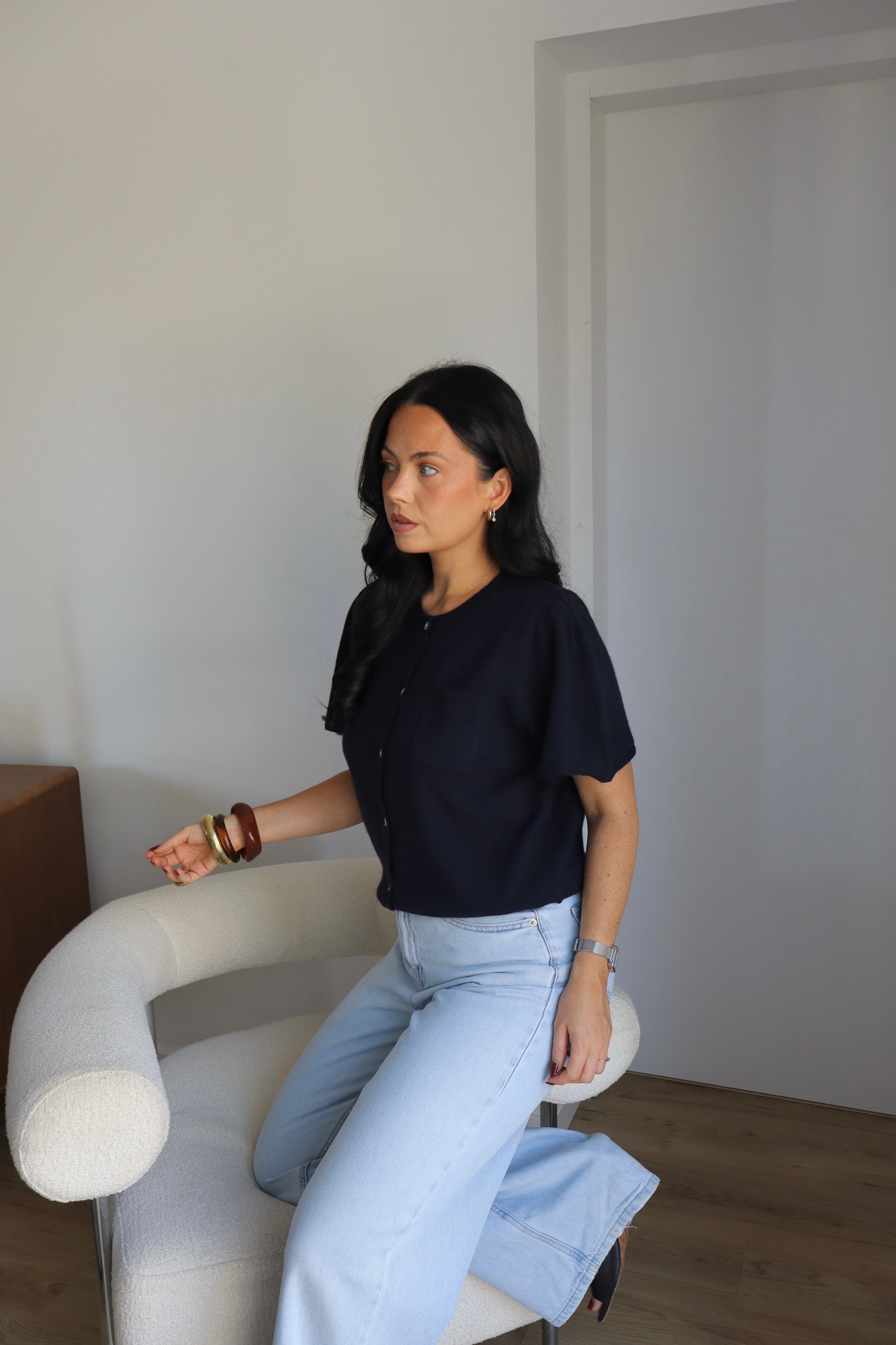 GILET MC CHIARA MARINE