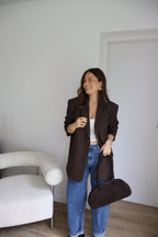 BLAZER MARRON FONCÉ TAO
