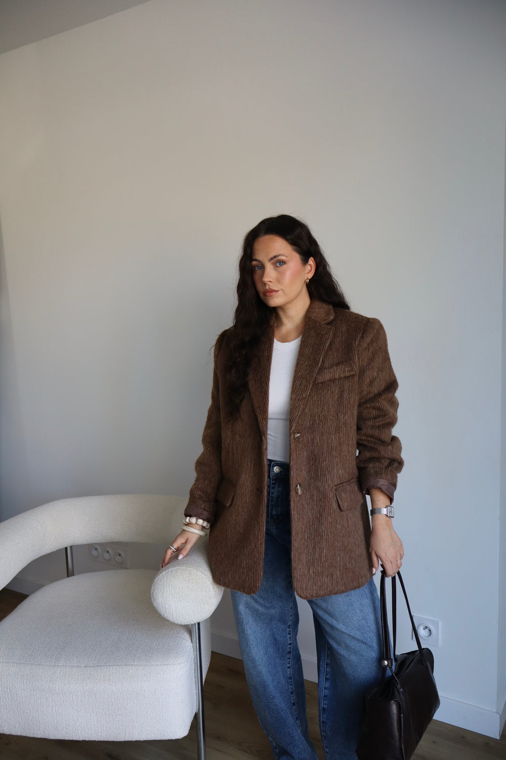 VESTE BLAZER JEANNE MARRON