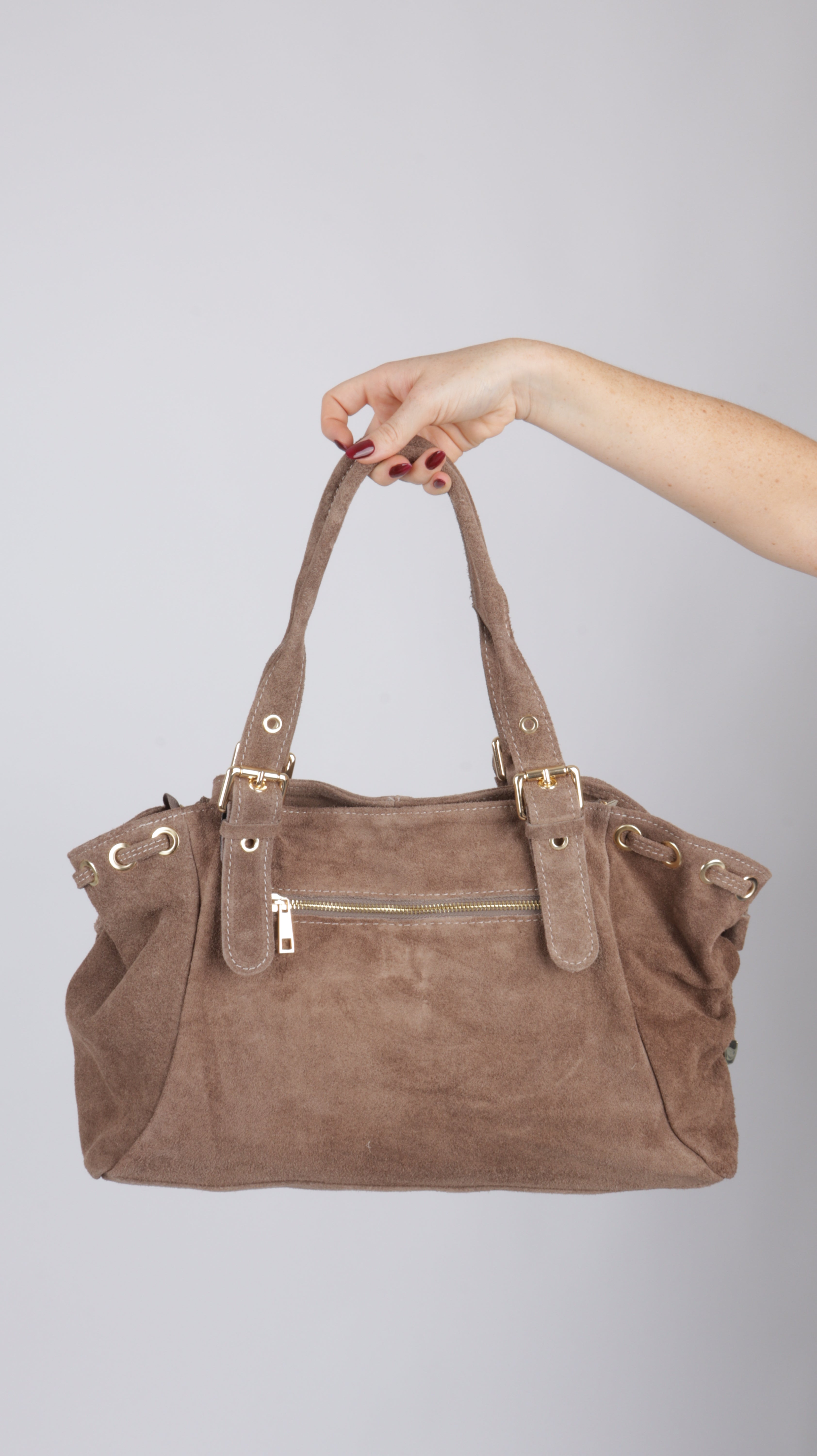 SAC SUEDE LISA TAUPE