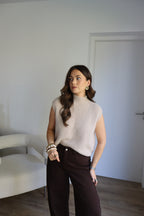 PULL BEIGE NINON