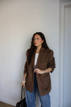 VESTE BLAZER JEANNE MARRON