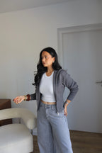 GILET ZIPPÉ SOLEA GRIS