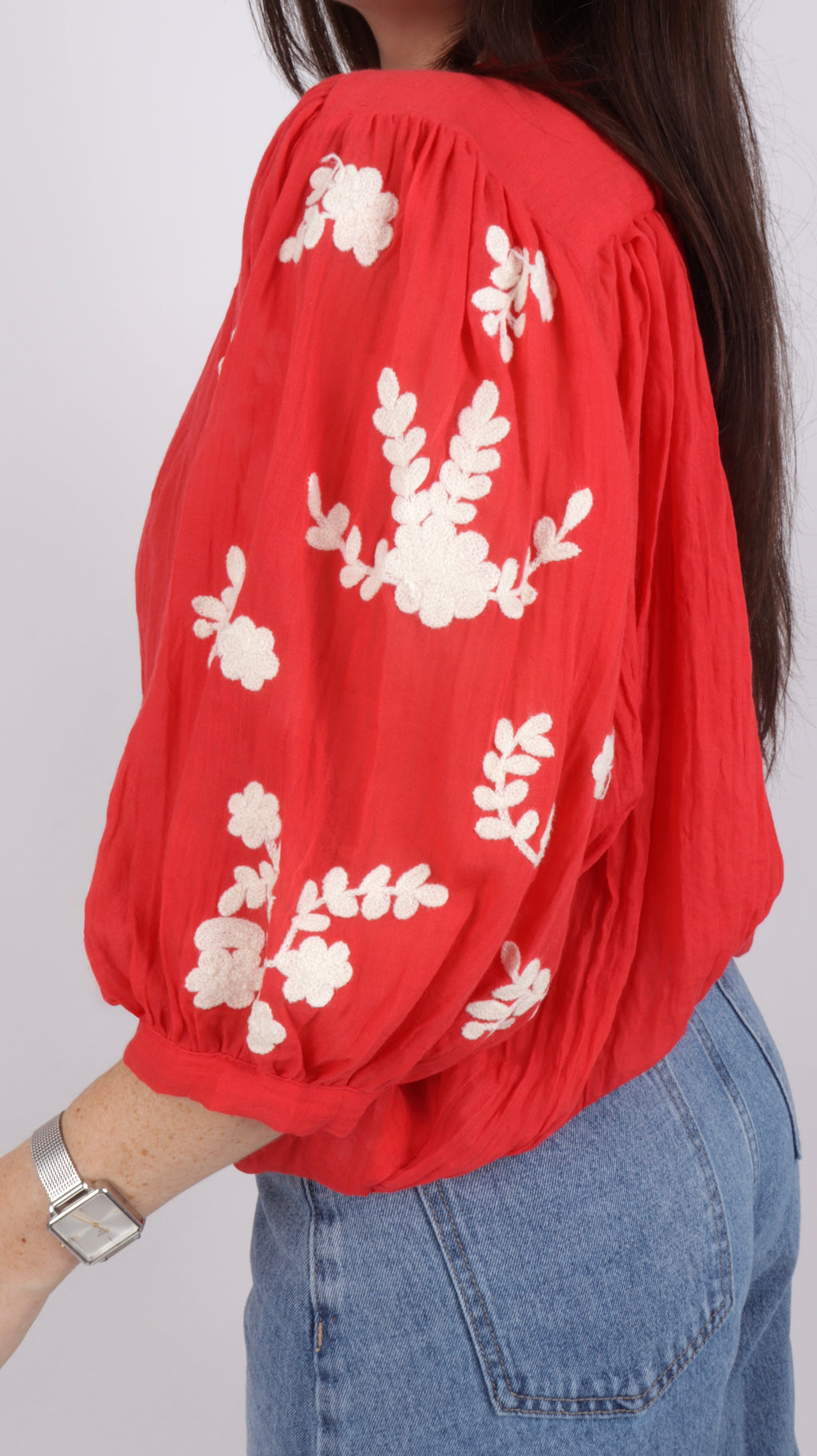 CHEMISE FLEURS TANIA CORAIL