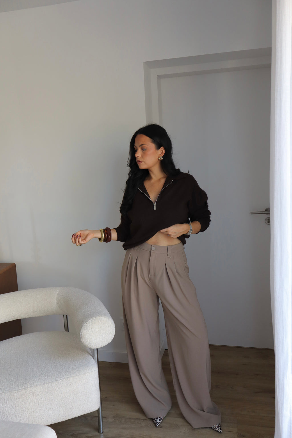 PANTALON MATHILDE TAUPE