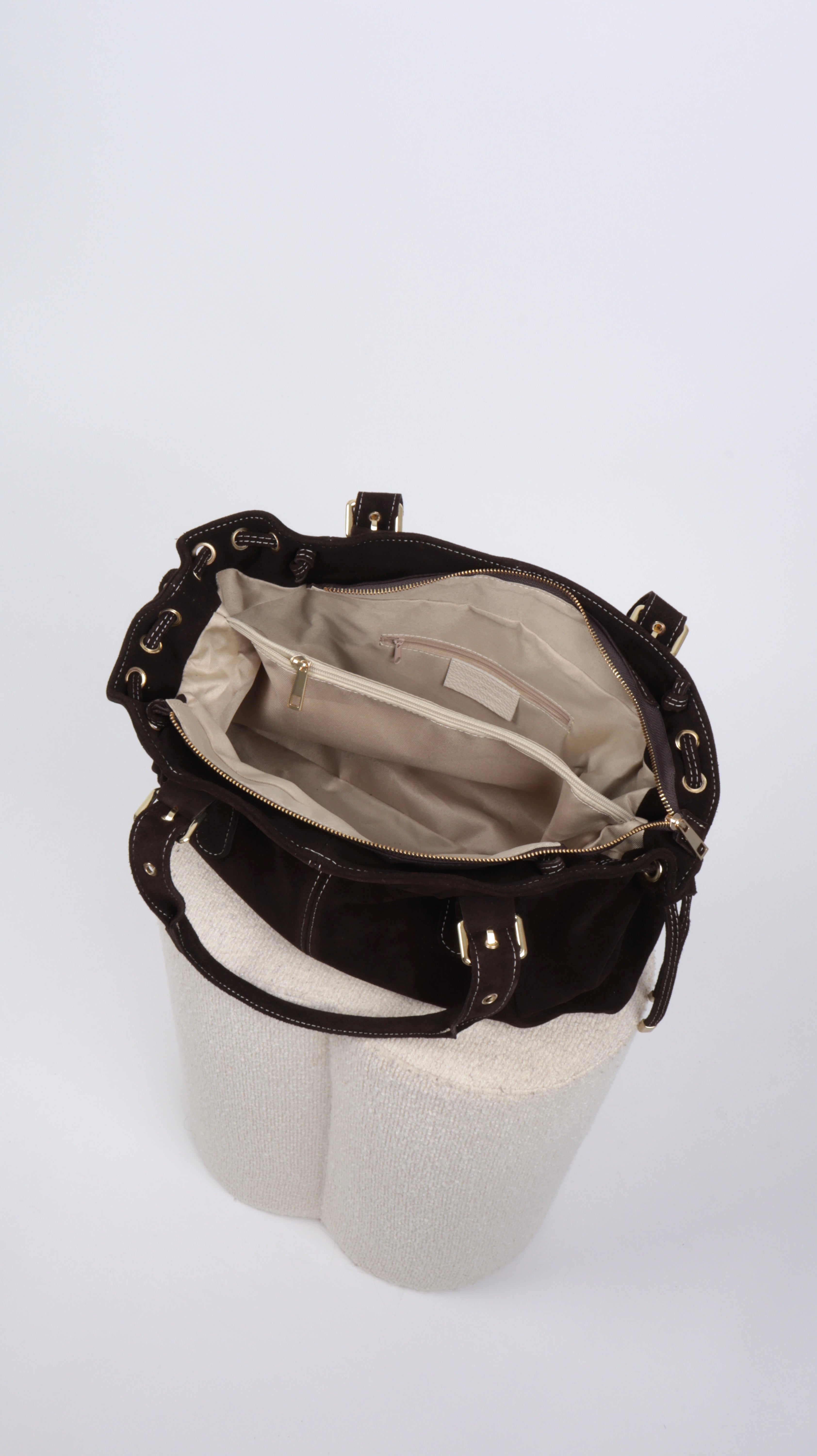 SAC SUEDE LISA MARRON