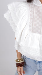 BLOUSE LARA BLANC
