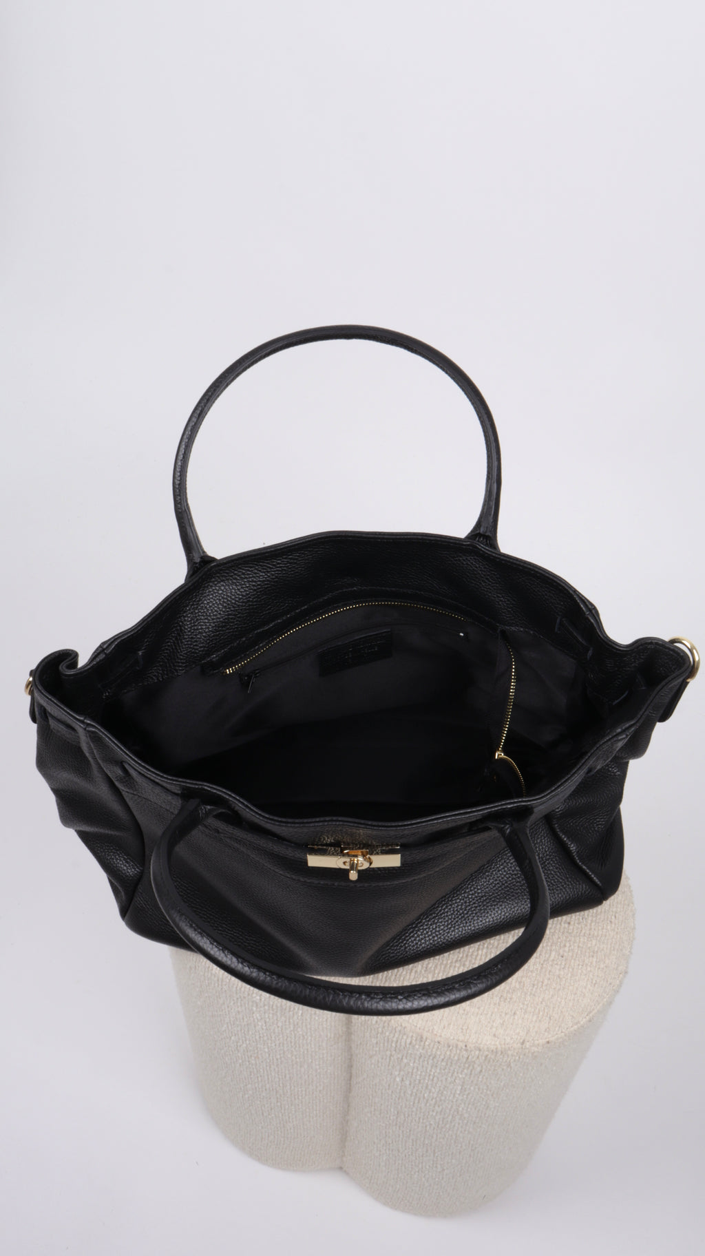 SAC CUIR ELSA NOIR