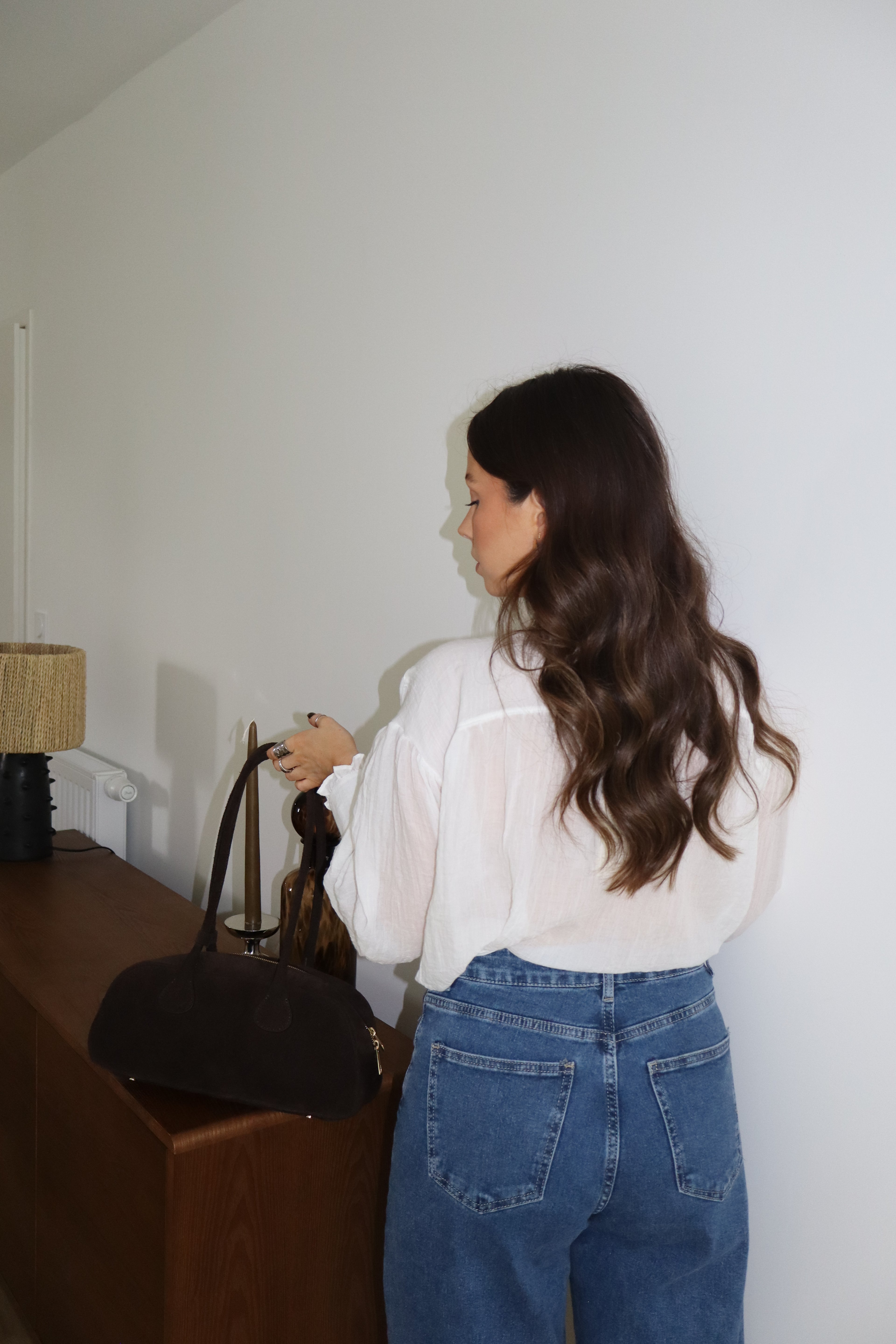 SAC BOWLING CUIR MARRON