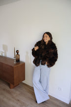 FOURRURE MILA MARRON