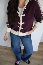 GILET ZIPPÉ ALBA PRUNE