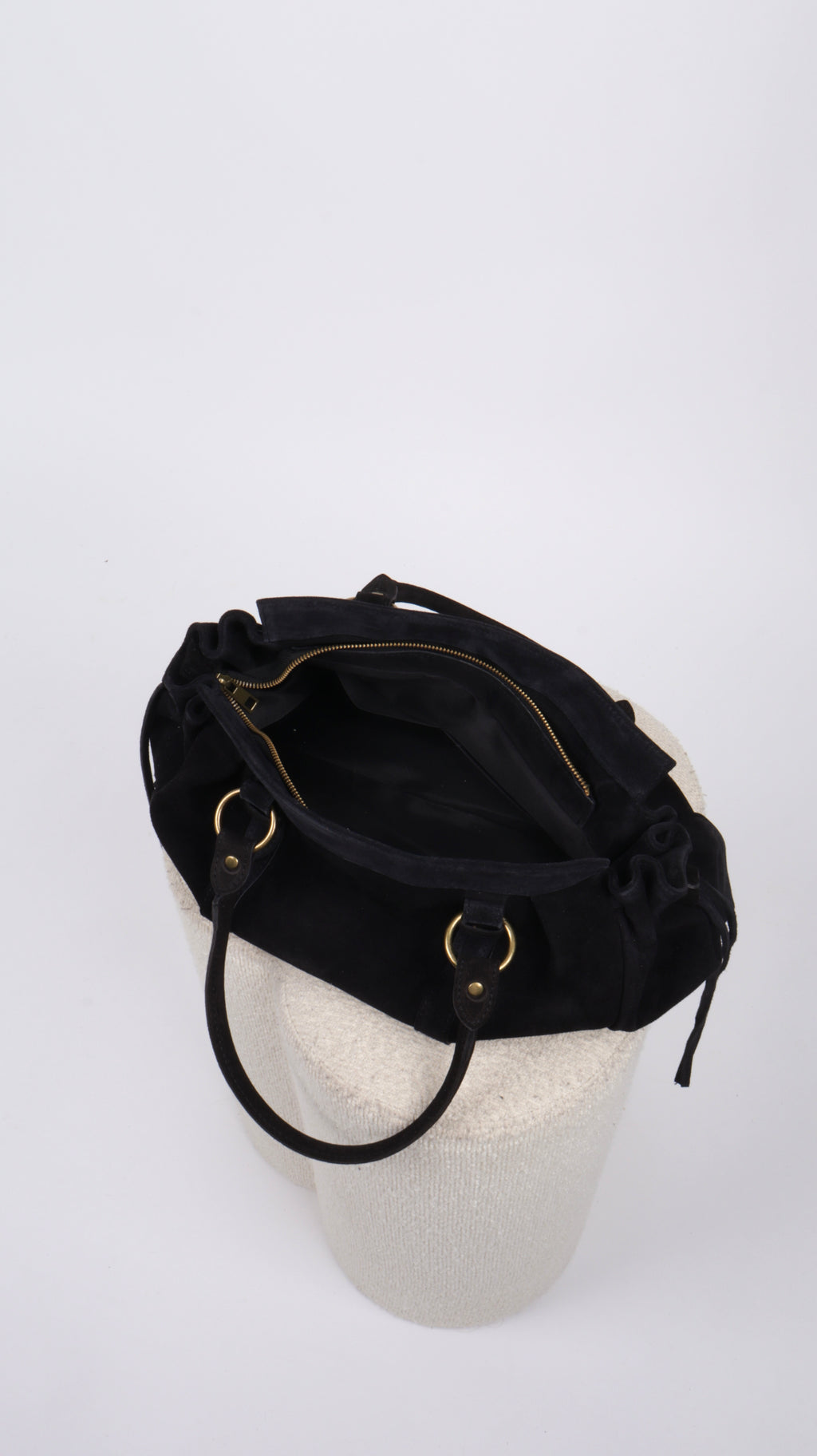 SAC SUEDE LOUNA NOIR