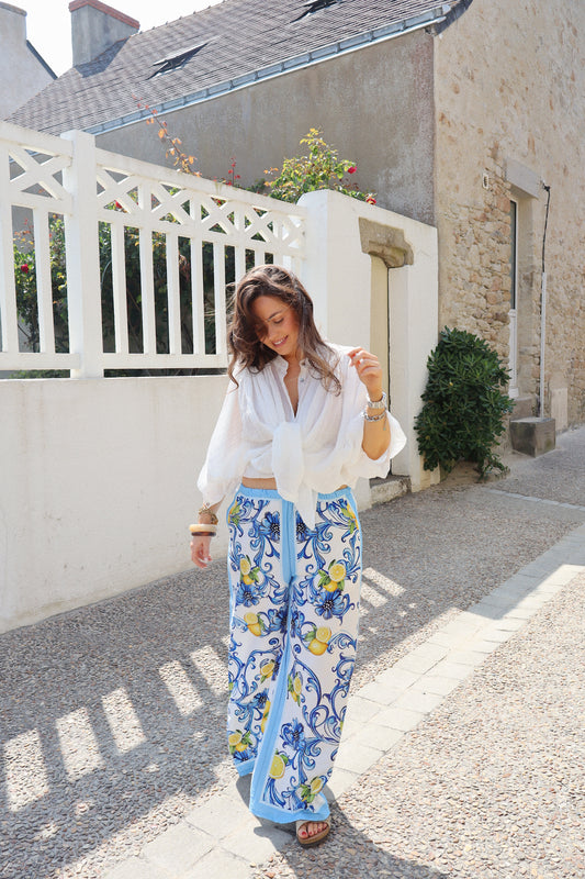 PANTALON FLUIDE CITRON