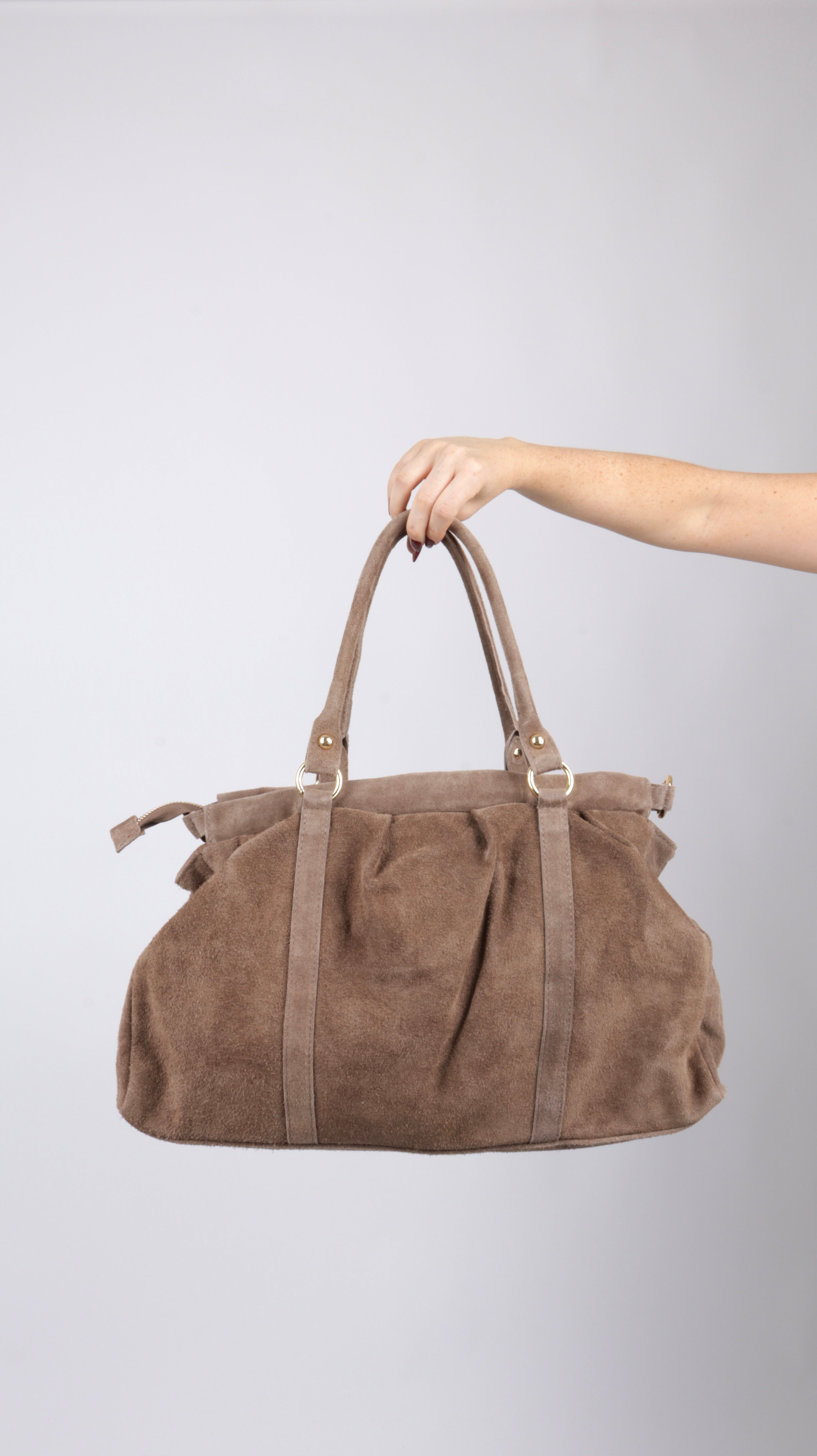 SAC SUEDE LOUNA TAUPE