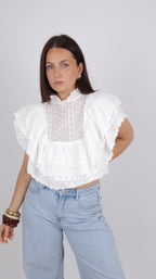 BLOUSE LARA BLANC