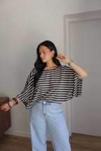 T-SHIRT EMY BLANC/KAKI