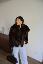 FOURRURE MILA MARRON