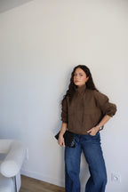 VESTE ADELE MARRON