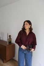 BLOUSE BOULE SARAH BORDEAUX